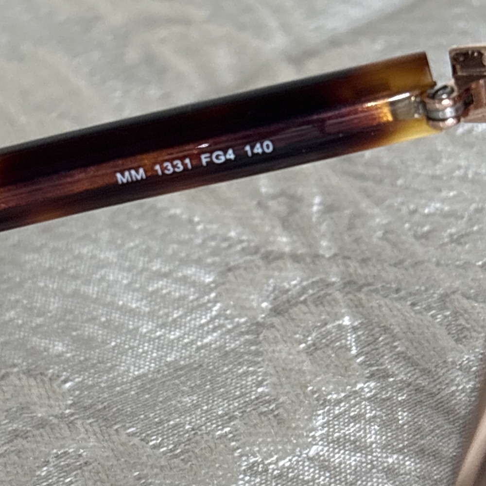 Max Mara Rose Gold Metal Optical Eyeglass Tortoise Frames ONLY MM1331 FG4 140 - Picture 6 of 6